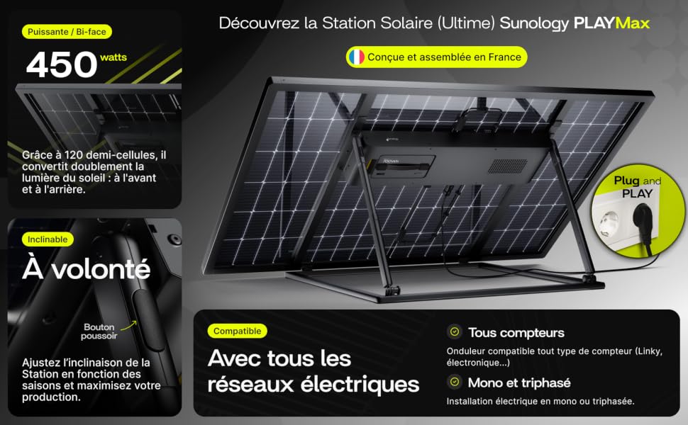 Réduisez votre facture d'électricité jusqu'à 15 % avec un kit solaire plug & play
